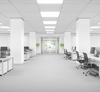 Grid ceiling by Zau Interiors, a versatile and stylish way to finish an office ceiling