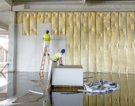 Gypsum Partition in progess